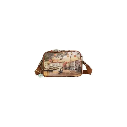 Decorative shoulder bag with vintage Venetian canal print from Y Not? Women Bag