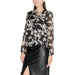 Floral print blouse with long sleeves and round neckline by Jacqueline De Yong