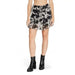 Floral print mini skirt with ruffled hem and drawstring waist by Jacqueline De Yong