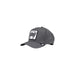 Gray wool baseball cap for men featuring a black and white cow patch logo by Goorin Bros