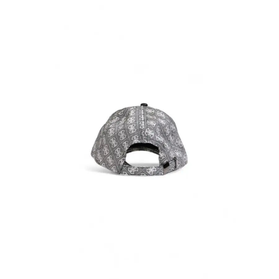 Gray baseball cap with a patterned design viewed from the back | Guess Women Cap