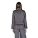 Gray business suit jacket back view from Jacqueline De Yong Women Blazer