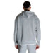 Gray hooded sweatshirt rear view worn by a person, Calvin Klein Men Sweatshirts product