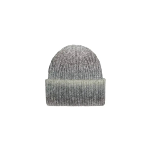 Gray ribbed knit winter beanie hat from Only - Only Women Cap collection