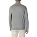 Gray turtleneck sweater back view from Diktat Men Knitwear collection