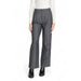 Gray wide-leg dress pants with high waist from Only Women Trousers collection