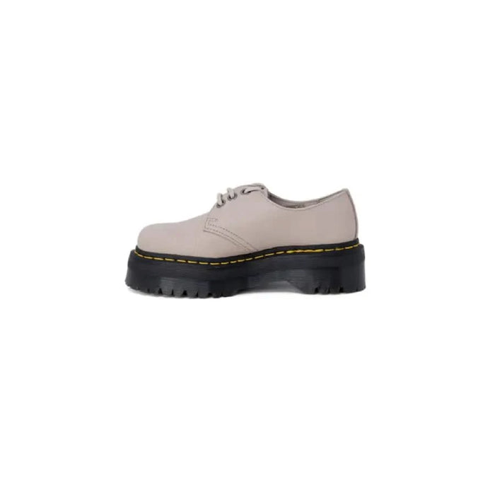 Dr. Martens Women Slip On Shoe with Grey Upper and Black Rubber Sole