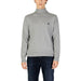 Grey turtleneck sweater with dark embroidered logo from U.S. Polo Assn. Men’s Knitwear