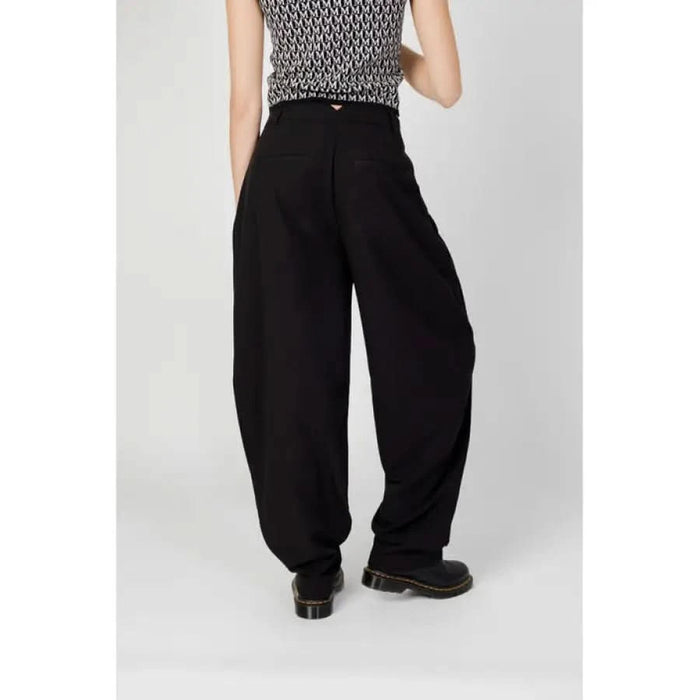 Aware Aware women trousers featuring black wide leg pants from the Aware line