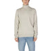 Light beige turtleneck sweater with long sleeves from Boss Men collection