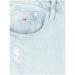 Light blue Tommy Hilfiger denim jeans pocket with logo and slight distressing for women