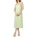 Light green sleeveless midi dress with scoop neckline by Calvin Klein Jeans