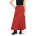 Long red maxi skirt with flared silhouette by Vero Moda for women