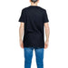 Urban style: Man in black shirt and jeans from Hydra Clothing Men’s T-Shirt collection