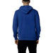 Man wearing a blue hoodie from Cnc Costume National Men Sweatshirts collection