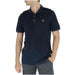 Lyle & Scott men polo in navy with yellow logo for urban style clothing