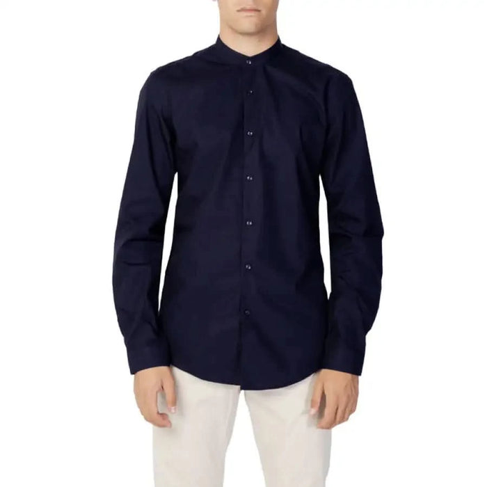 Antony Morato - Men Shirt - blue / 44 - Clothing Shirts