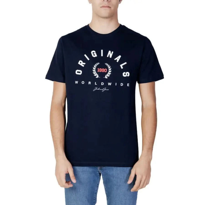 Jack & Jones - Men T-Shirt - blue / S - Clothing T-shirts