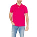 Man in pink U.S. Polo Assn. men polo shirt, apparel accessories.