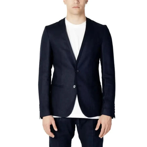 Antony Morato Men Blazer: Man in suit and white T-shirt