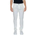 Urban style: Man in white pants and black shirt - Borghese Men Trousers