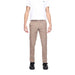 Alviero Martini Prima Classe men’s khaki pants with white t-shirt attire