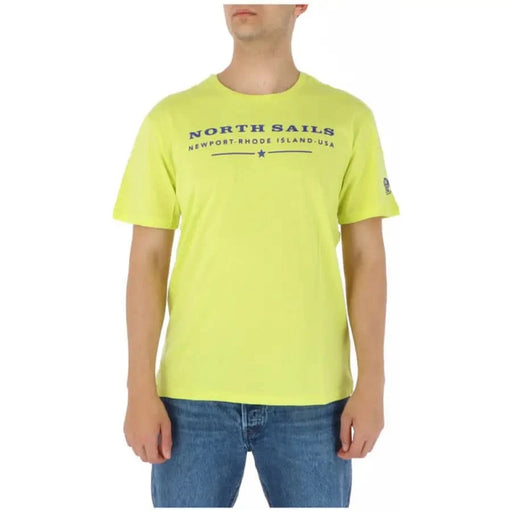 North Sails - Men T-Shirt - yellow / S - Clothing T-shirts