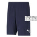 Navy blue athletic shorts with white Puma logo on left leg from Puma Men Shorts collection