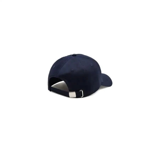 Navy blue Calvin Klein Men Cap featuring an adjustable strap closure for optimal fit