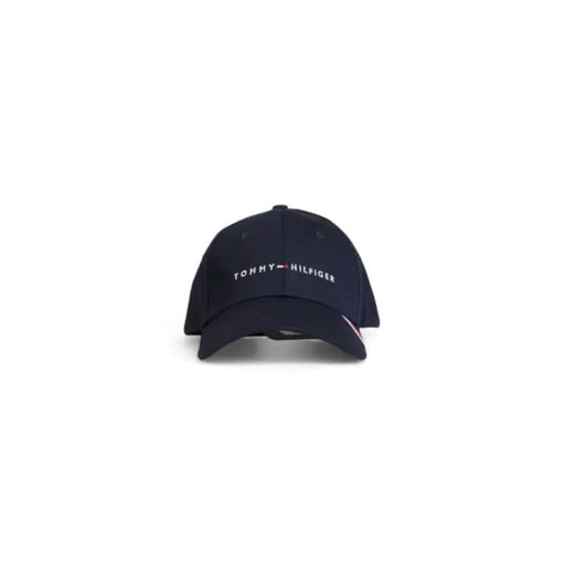 Navy blue Tommy Hilfiger Men cap featuring embroidered brand text on the front