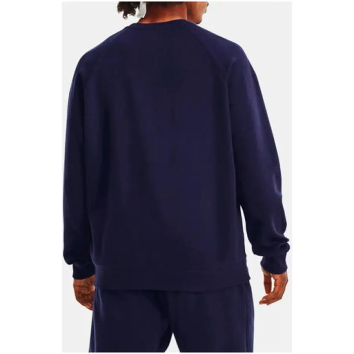 Navy blue crewneck sweatshirt back view from Under Armour Men’s Fall/Winter 1379755