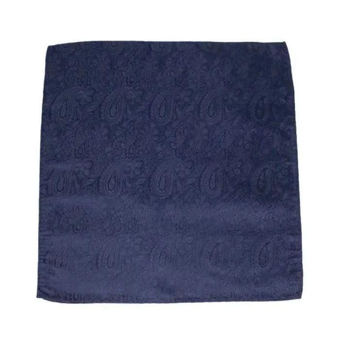 Navy blue pocket square with subtle paisley pattern by Jack & Jones