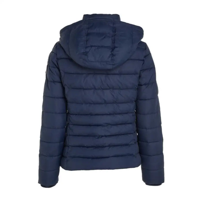 Tommy Hilfiger Jeans Women’s navy blue quilted puffer jacket with hood