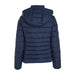 Tommy Hilfiger Jeans Women’s navy blue quilted puffer jacket with hood