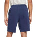 Navy blue Nike Men Shorts with elastic waistband and back pocket