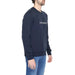 Navy blue Emporio Armani men’s sweatshirt with ’EMPORIO ARMANI’ printed on the chest