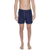 Emporio Armani Underwear Men Navy Blue Swim Shorts with Drawstring Waist