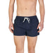 Navy blue Hamaki-ho men’s swim shorts with white drawstring waist 100% polyester