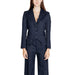 Navy pinstriped business suit jacket and trousers by Rinascimento for women