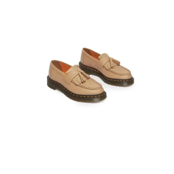 Dr. Martens - Beige leather loafers with tassels and chunky soles for women