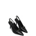 Black pointed-toe slingback high heels with ’FURLA’ branding from Furla Women Pumps Shoes