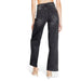 Black wide-leg jeans from the back, part of the Street One Women Jeans collection