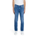 Blue denim straight-leg jeans from Jeckerson Men Trousers collection