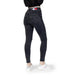 Dark skinny jeans with Tommy Hilfiger logo on waistband for women’s fashion