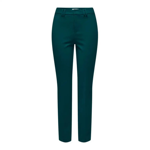 Teal-colored tailored trousers from the Only Women Trousers collection