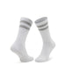 Calvin Klein Men Underwear white athletic socks with gray stripes near the top