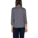 Patterned blouse with geometric black and white print and three-quarter sleeves by Street One