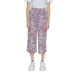 Patterned wide-leg cropped pants with colorful abstract print - Only Women Trousers