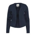 Ichi Ichi women’s navy blazer displayed on model - Ichi women blazer fashion