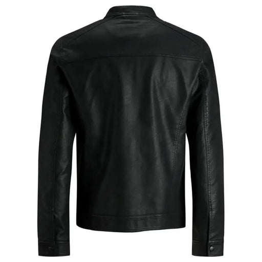 Jack & Jones men blazer in leather jacket style on model